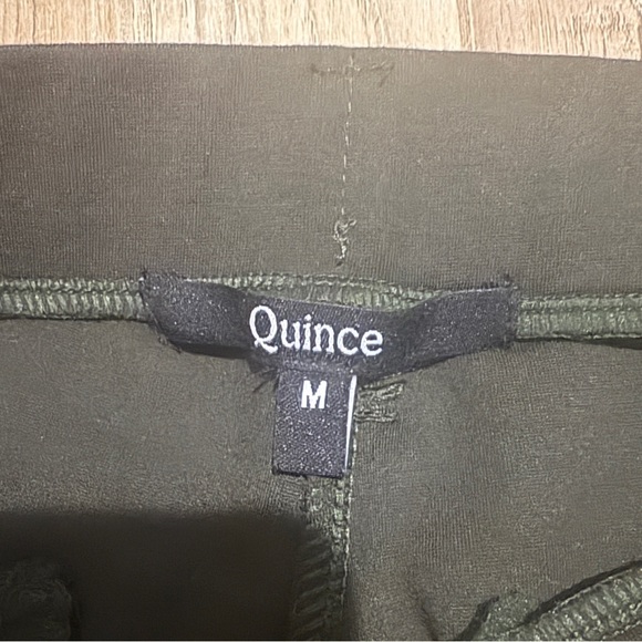 EUC Quince Olive Ultra Stretch Ponte Straight Leg 4-Pocket Pants - Picture 13 of 16